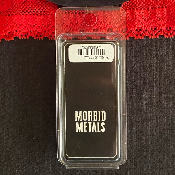 Morbid Metals 14g Rose Gold Flower Bellybutton Ring - Picture 6 of 7